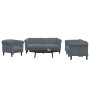 Juego de sofás 3 piezas terciopelo gris oscuro de vidaXL, Sofás - Ref: Foro24-3209210, Precio: 730,91 €, Descuento: %