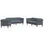 Juego de sofás 3 piezas terciopelo gris oscuro de vidaXL, Sofás - Ref: Foro24-3209210, Precio: 722,65 €, Descuento: %