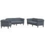 Juego de sofás 3 piezas terciopelo gris oscuro de vidaXL, Sofás - Ref: Foro24-3209210, Precio: 730,91 €, Descuento: %