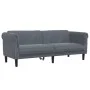 Juego de sofás 3 piezas terciopelo gris oscuro de vidaXL, Sofás - Ref: Foro24-3209210, Precio: 722,65 €, Descuento: %