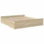 Cama con cajones madera ingeniería roble Sonoma 180x200 cm de vidaXL, Camas y somieres - Ref: Foro24-3280274, Precio: 157,57 ...