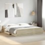 Cama con cajones madera ingeniería roble Sonoma 180x200 cm de vidaXL, Camas y somieres - Ref: Foro24-3280274, Precio: 157,57 ...