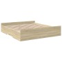 Cama con cajones madera ingeniería roble Sonoma 180x200 cm de vidaXL, Camas y somieres - Ref: Foro24-3280274, Precio: 157,57 ...