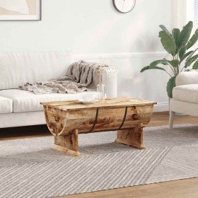 Mesa de centro de madera maciza de mango 88x50x40 cm en Mesas de centro | Comprar online en Foru.es