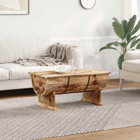 Mesa de centro de madera maciza de mango 88x50x40 cm en Mesas de centro | Comprar online en Foru.es