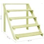 Soporte para plantas madera de pino impregnada 80x80x80 cm de vidaXL, Soportes para macetas - Ref: Foro24-49104, Precio: 65,0...