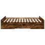 Cama con cajones madera de ingeniería roble ahumado 120x190 cm de vidaXL, Camas y somieres - Ref: Foro24-3280325, Precio: 135...