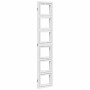 Biombo separador de 3 paneles madera maciza Paulownia blanco de vidaXL, Divisores de ambientes - Ref: Foro24-358687, Precio: ...