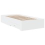 Cama con cajones madera de ingeniería blanca 75x190 cm de vidaXL, Camas y somieres - Ref: Foro24-3280440, Precio: 108,39 €, D...