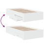 Cama con cajones madera de ingeniería blanca 75x190 cm de vidaXL, Camas y somieres - Ref: Foro24-3280440, Precio: 108,39 €, D...