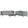 2-piece sofa set light gray fabric by vidaXL, Sofas - Ref: Foro24-3209238, Price: 475,45 €, Discount: %