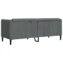 Sofá de 2 plazas tela gris oscuro de vidaXL, Sofás - Ref: Foro24-372605, Precio: 206,72 €, Descuento: %