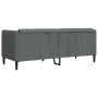 Sofá de 2 plazas tela gris oscuro de vidaXL, Sofás - Ref: Foro24-372605, Precio: 243,82 €, Descuento: %