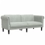 Juego de sofás 2 piezas terciopelo gris claro de vidaXL, Sofás - Ref: Foro24-3209219, Precio: 500,76 €, Descuento: %