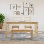 Banco de comedor Panama madera maciza de pino 105x30x45 cm de vidaXL, Bancos de comedor y cocina - Ref: Foro24-4005711, Preci...