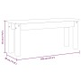 Banco de comedor Panama madera maciza de pino 105x30x45 cm de vidaXL, Bancos de comedor y cocina - Ref: Foro24-4005711, Preci...