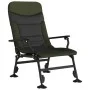 Silla de pesca con reposabrazos plegable verde de vidaXL, Sillas de jardín - Ref: Foro24-4006416, Precio: 135,90 €, Descuento: %