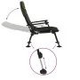 Silla de pesca con reposabrazos plegable verde de vidaXL, Sillas de jardín - Ref: Foro24-4006416, Precio: 135,90 €, Descuento: %