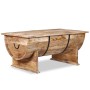 Mesa de centro de madera maciza de mango 88x50x40 cm en Mesas de centro | Comprar online en Foru.es