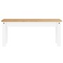 Banco de comedor Panama madera maciza pino blanco 105x30x45 cm de vidaXL, Bancos de comedor y cocina - Ref: Foro24-4005713, P...