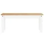Banco de comedor Panama madera maciza pino blanco 105x30x45 cm de vidaXL, Bancos de comedor y cocina - Ref: Foro24-4005713, P...