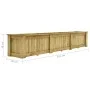 Arriate de madera de pino impregnada 291x50x50 cm de vidaXL, Maceteros y jardineras - Ref: Foro24-49096, Precio: 282,86 €, De...