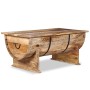 Mesa de centro de madera maciza de mango 88x50x40 cm en Mesas de centro | Comprar online en Foru.es