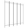 Biombo divisor de 5 paneles de tela blanco 200x200 cm de vidaXL, Divisores de ambientes - Ref: Foro24-350154, Precio: 67,83 €...