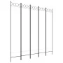 Biombo divisor de 5 paneles de tela blanco 200x200 cm de vidaXL, Divisores de ambientes - Ref: Foro24-350154, Precio: 66,34 €...