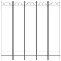 Biombo divisor de 5 paneles de tela blanco 200x200 cm de vidaXL, Divisores de ambientes - Ref: Foro24-350154, Precio: 66,34 €...