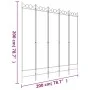 Biombo divisor de 5 paneles de tela blanco 200x200 cm de vidaXL, Divisores de ambientes - Ref: Foro24-350154, Precio: 66,34 €...