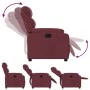 Red Fabric Recliner by vidaXL, Armchairs - Ref: Foro24-373465, Price: 243,19 €, Discount: %