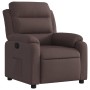 Sillón reclinable de tela marrón oscuro de vidaXL, Sillones - Ref: Foro24-373467, Precio: 248,11 €, Descuento: %
