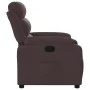 Sillón reclinable de tela marrón oscuro de vidaXL, Sillones - Ref: Foro24-373467, Precio: 243,51 €, Descuento: %