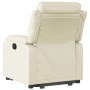 Sillón reclinable elevable cuero artificial color crema de vidaXL, Sillones - Ref: Foro24-3205043, Precio: 287,13 €, Descuent...