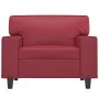 Red synthetic leather armchair 60 cm by vidaXL, Sofas - Ref: Foro24-359410, Price: 190,45 €, Discount: %