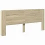 Bed headboard with LED Sonoma oak 220x16.5x103.5 cm by vidaXL, Headboards and footboards - Ref: Foro24-839275, Price: 101,87 ...