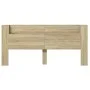 Bed headboard with LED Sonoma oak 220x16.5x103.5 cm by vidaXL, Headboards and footboards - Ref: Foro24-839275, Price: 101,87 ...