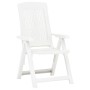 Sillas de jardín reclinables 2 unidades plástico blanco de vidaXL, Sillas de jardín - Ref: Foro24-48766, Precio: 141,01 €, De...