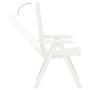 Sillas de jardín reclinables 2 unidades plástico blanco de vidaXL, Sillas de jardín - Ref: Foro24-48766, Precio: 141,01 €, De...