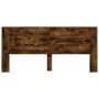 Bed headboard with LED light smoked oak 220x16.5x103.5 cm by vidaXL, Headboards and footboards - Ref: Foro24-839277, Price: 9...