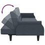 Sofá cama 2 plazas y almohadas taburete terciopelo gris oscuro de vidaXL, Sofás - Ref: Foro24-3216220, Precio: 361,74 €, Desc...