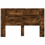 Cabecero de cama con luz LED roble ahumado 160x16,5x103,5 cm de vidaXL, Cabeceros y pies de cama - Ref: Foro24-839256, Precio...