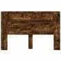 Cabecero de cama con luz LED roble ahumado 160x16,5x103,5 cm de vidaXL, Cabeceros y pies de cama - Ref: Foro24-839256, Precio...