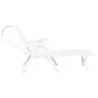 Tumbona plegable de plástico blanco de vidaXL, Tumbonas - Ref: Foro24-48754, Precio: 122,60 €, Descuento: %