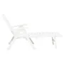 Tumbona plegable de plástico blanco de vidaXL, Tumbonas - Ref: Foro24-48754, Precio: 122,60 €, Descuento: %