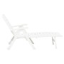 Tumbona plegable de plástico blanco de vidaXL, Tumbonas - Ref: Foro24-48754, Precio: 117,52 €, Descuento: %