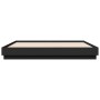 Estructura de cama madera de ingeniería negra 180x200 cm de vidaXL, Camas y somieres - Ref: Foro24-3209836, Precio: 178,49 €,...