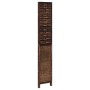 Biombo separador de 3 paneles madera paulownia marrón oscuro de vidaXL, Divisores de ambientes - Ref: Foro24-358704, Precio: ...