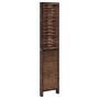 Biombo separador de 4 paneles madera paulownia marrón oscuro de vidaXL, Divisores de ambientes - Ref: Foro24-358706, Precio: ...